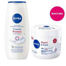Routine de soins du corps pour les peaux très sèches et rugueuses