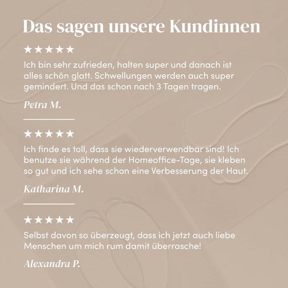 Wiederverwendbare Augen-Schläfen Pads mit Aloe Vera