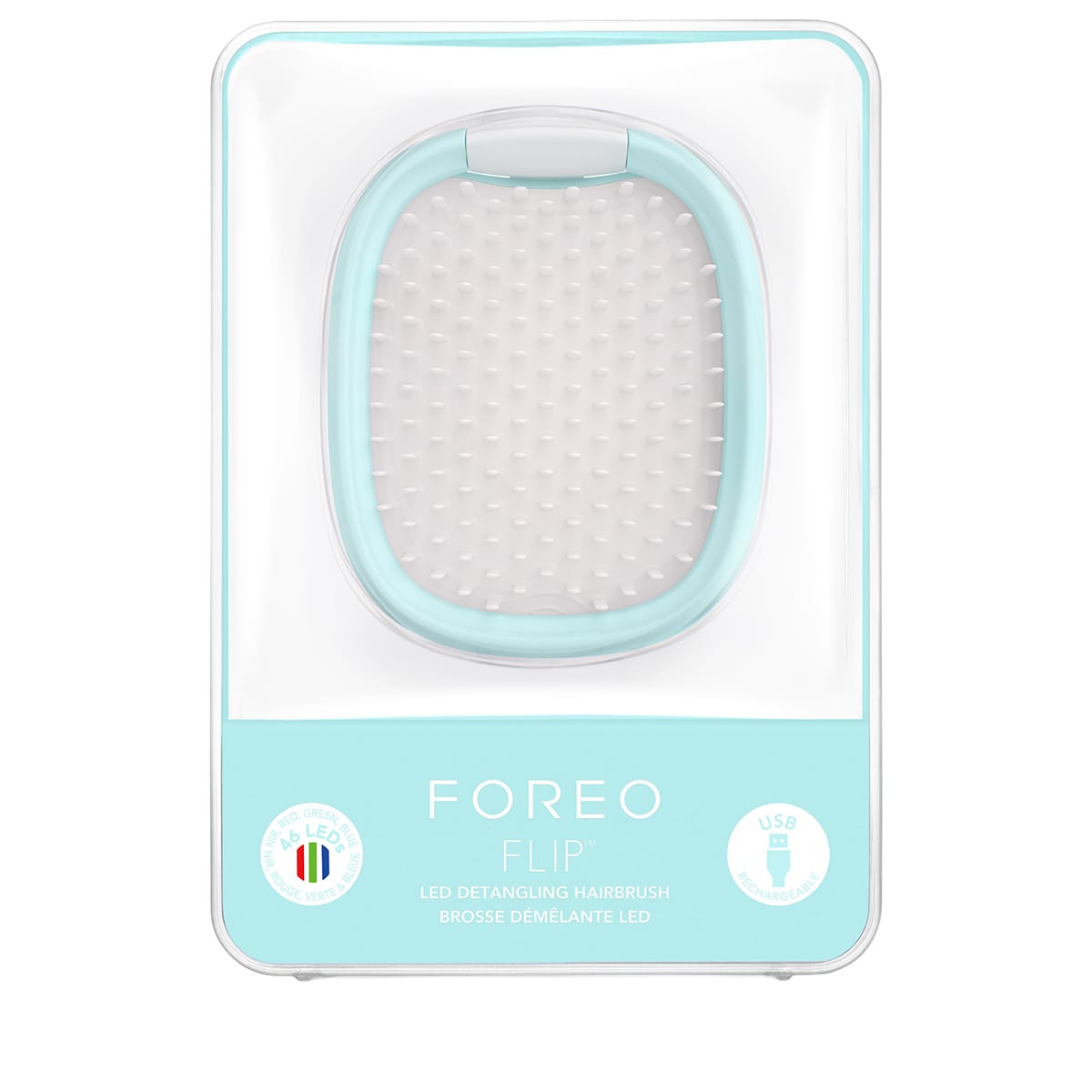 Flip LED Detangling Hairbrush