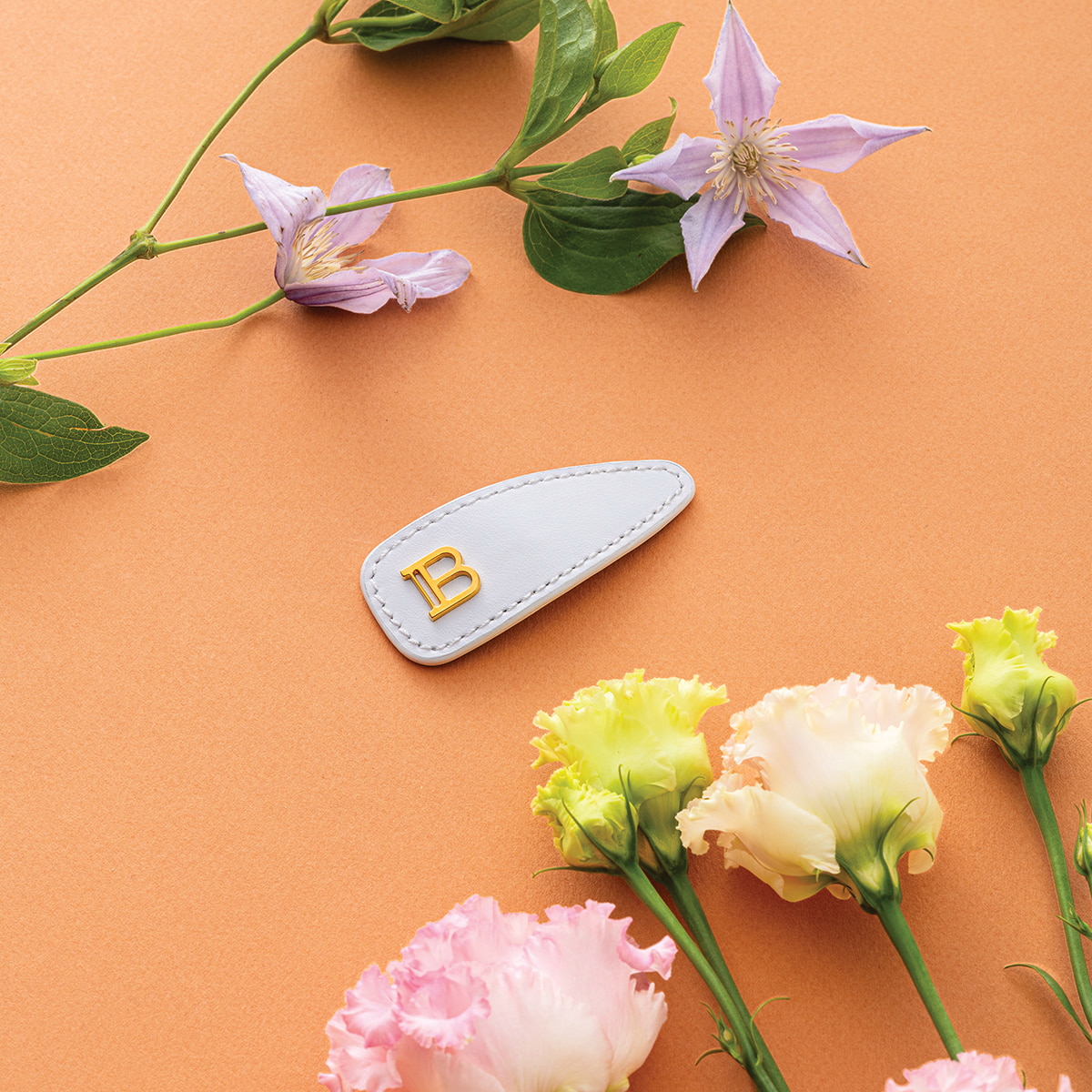 Printemps Leather Snap Hair Clip