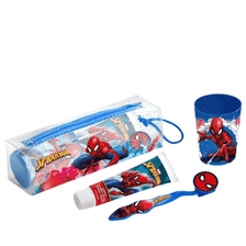 Trousse de toilette dentaire : brosse à dents, dentifrice et gobelet