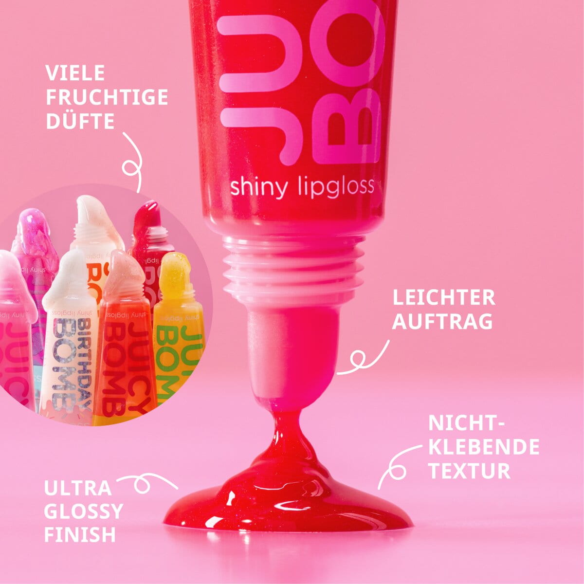 Juicy Bomb Shiny Lipgloss - 110 Crushed Berry