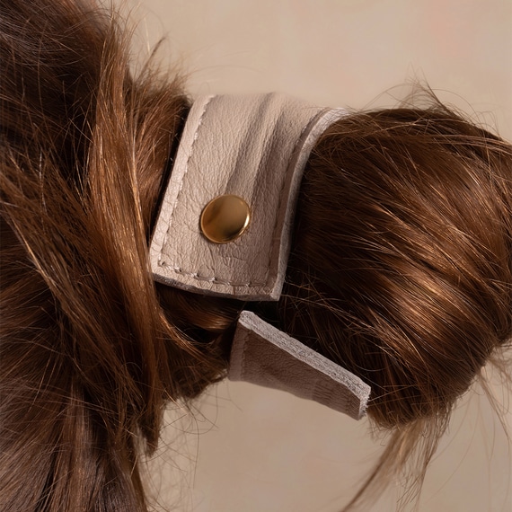 Leather Band Short Bendable Cream