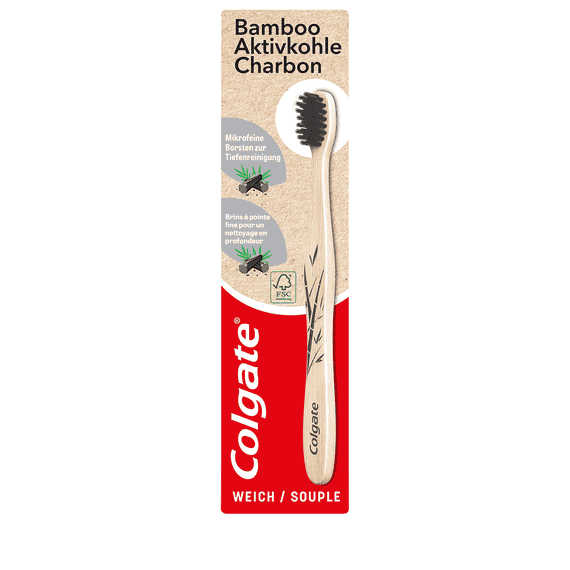 Bamboo Activated Charcoal Toothbrush Soft