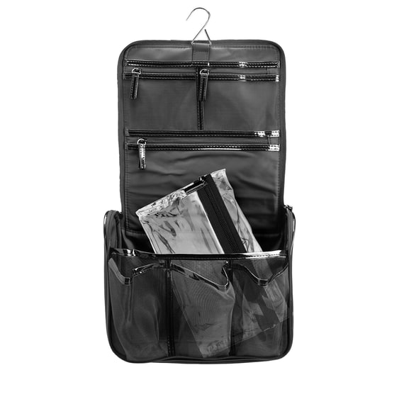 Trousse De Toilette Avec Fonction Suspendue - Noir
