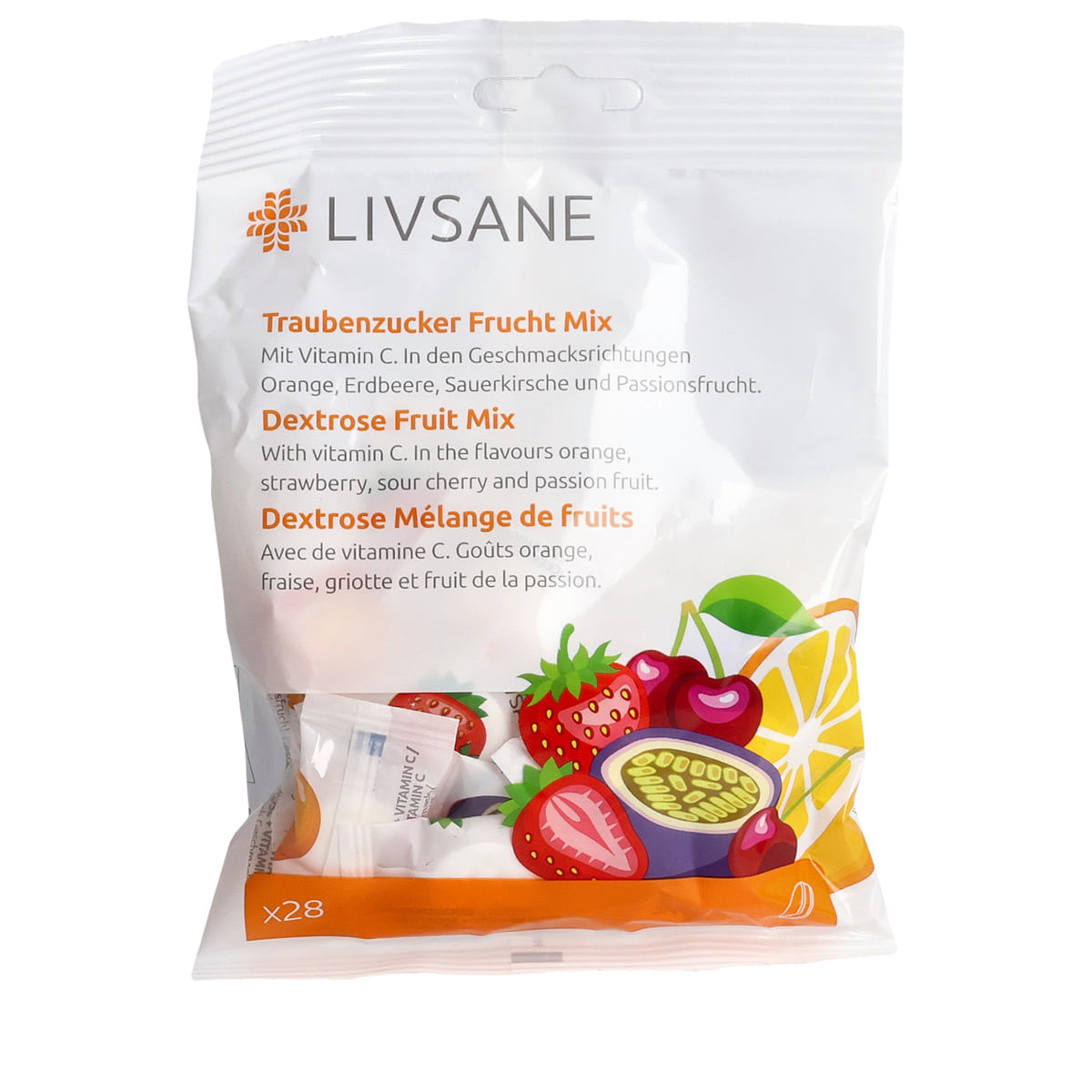Sucre en gelée mélange de fruits - 28 pcs.