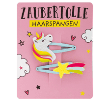 Haarspangen-Set Einhorn mehrfarbig