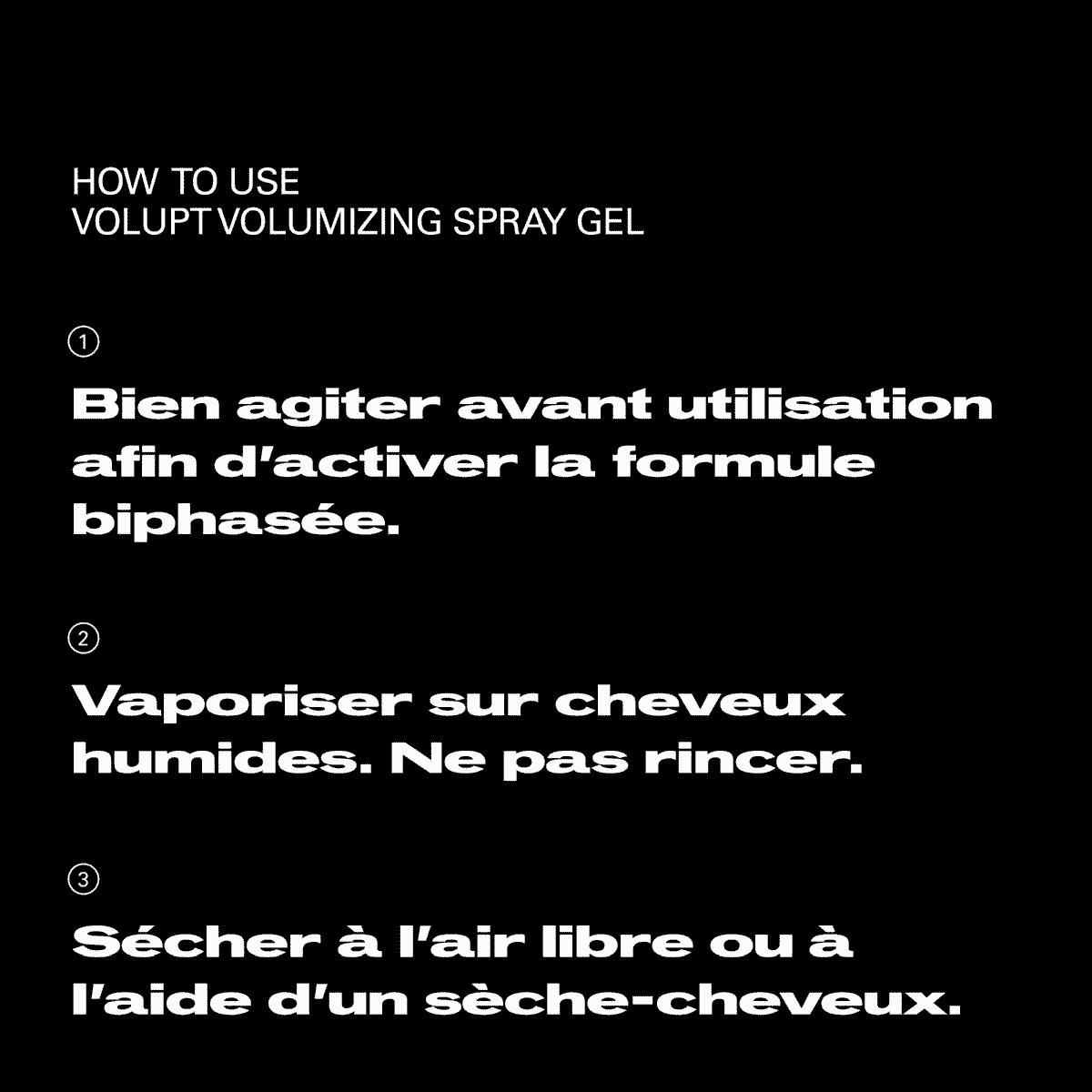 Max Volumising Spray Gel