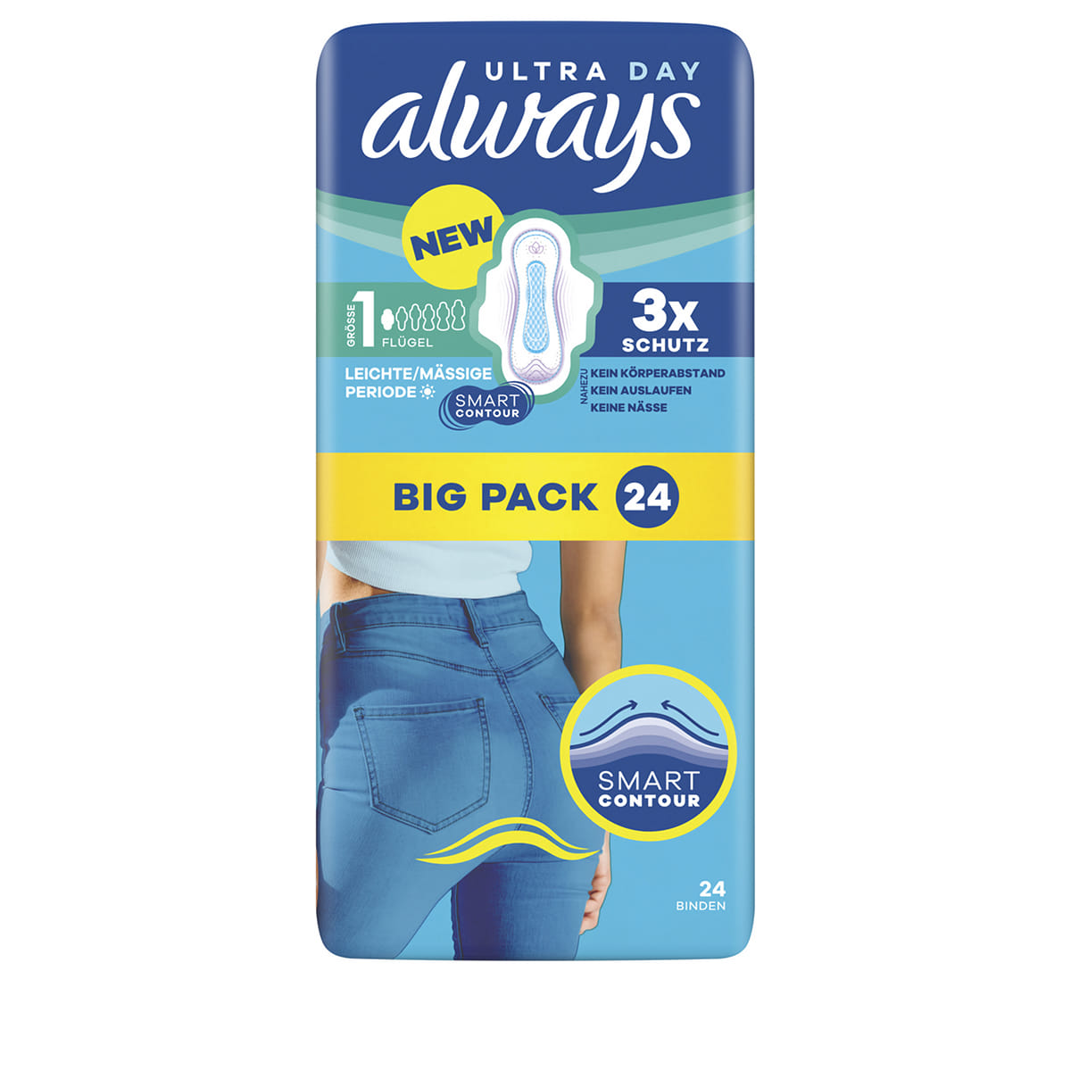 Binde Normal mit Flügeln Big Pack - 24 Stk.
