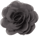 Flower on clip, grey brown