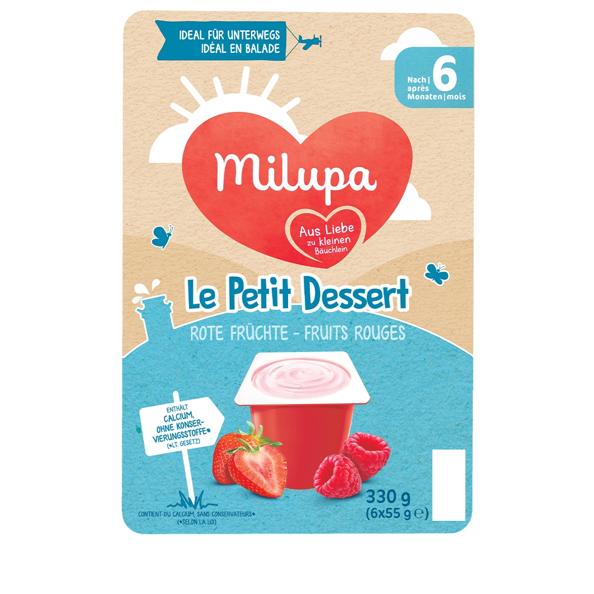 Le Petit Dessert Red Fruits 6 x 55 g