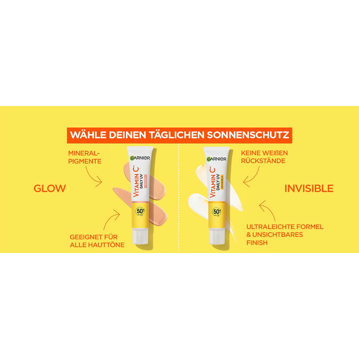 Vitamine C Fluide solaire quotidien Glow avec SPF 50