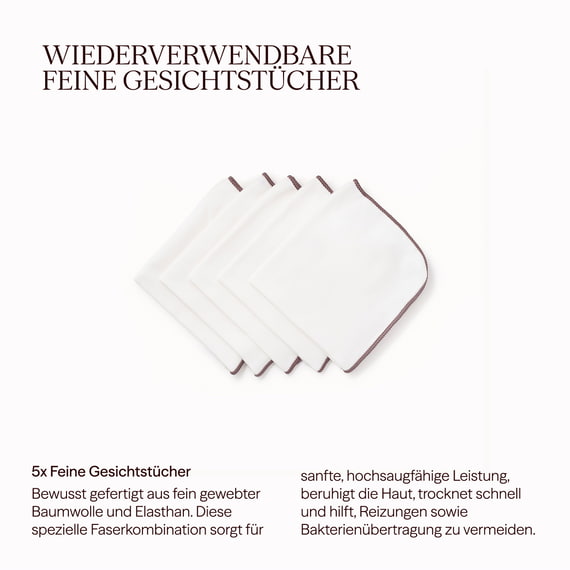 Ultrafeine Gesichtstücher - 5er Set