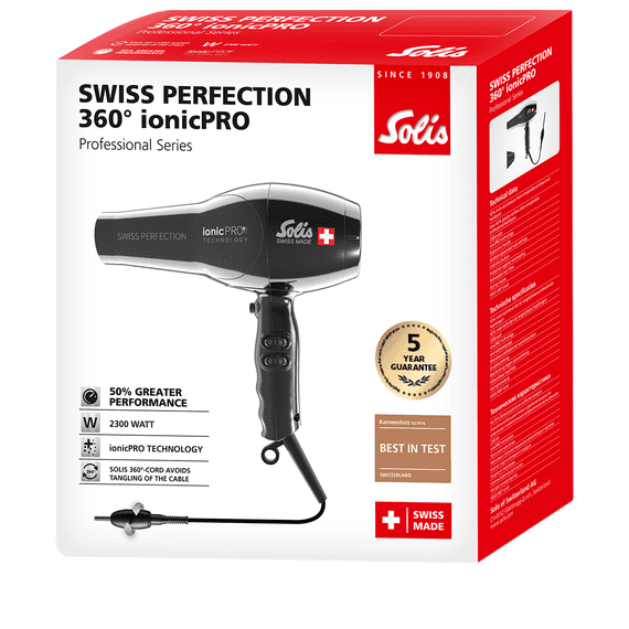 Swiss Perfection 360° ionicPro schwarz Typ 440 - Kabellänge 3 m