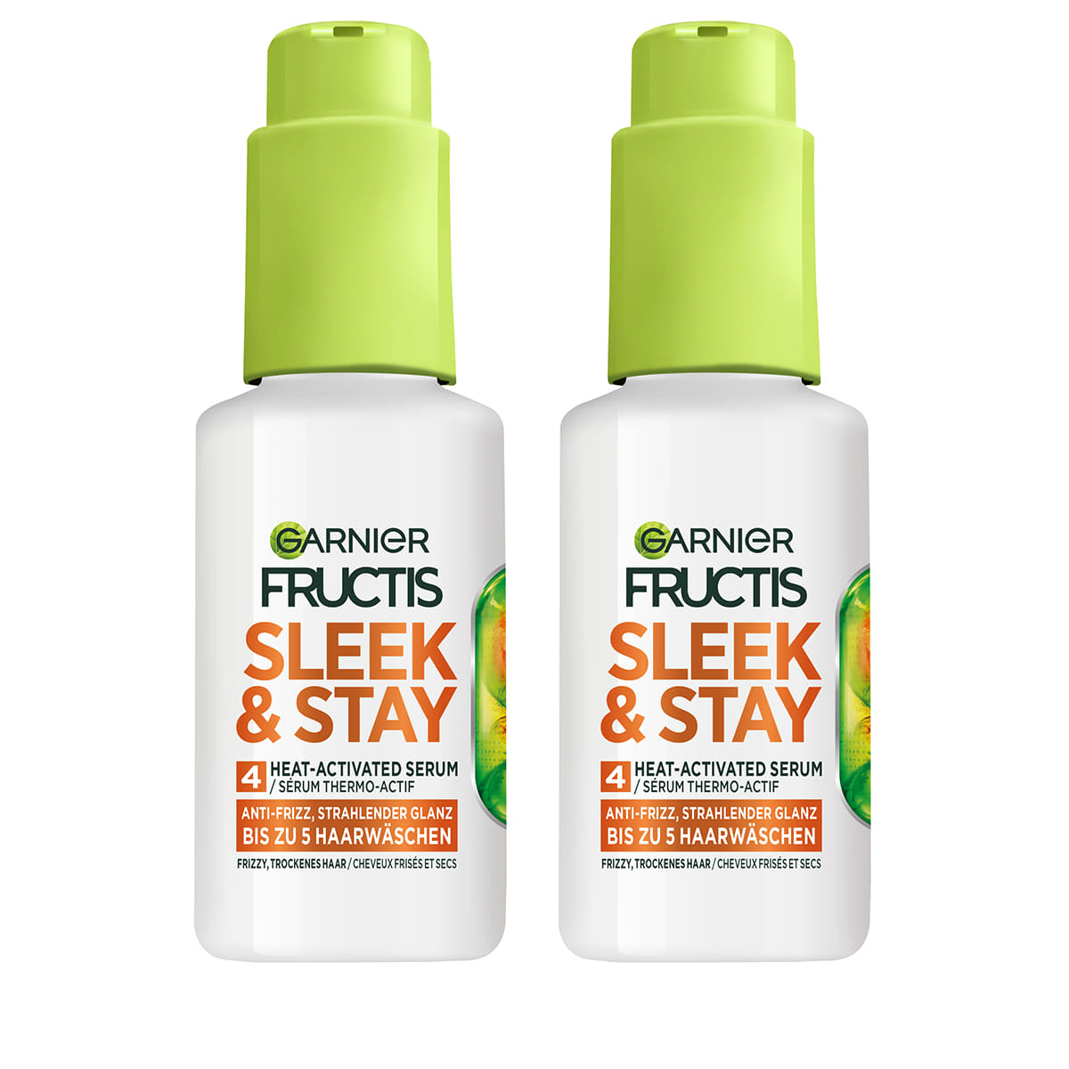 Keratin Sleek Leave-In Serum Duo for smooth hair