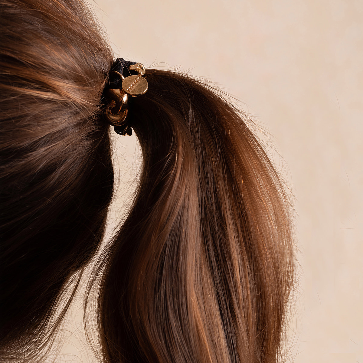 Hair Tie Metal Details 3-pack Black