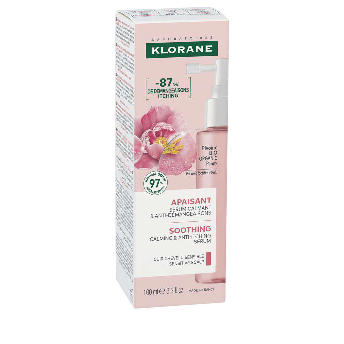 Sérum Capillaire Apaisant au Pivoine BIO pour Cuir Chevelu Sensible