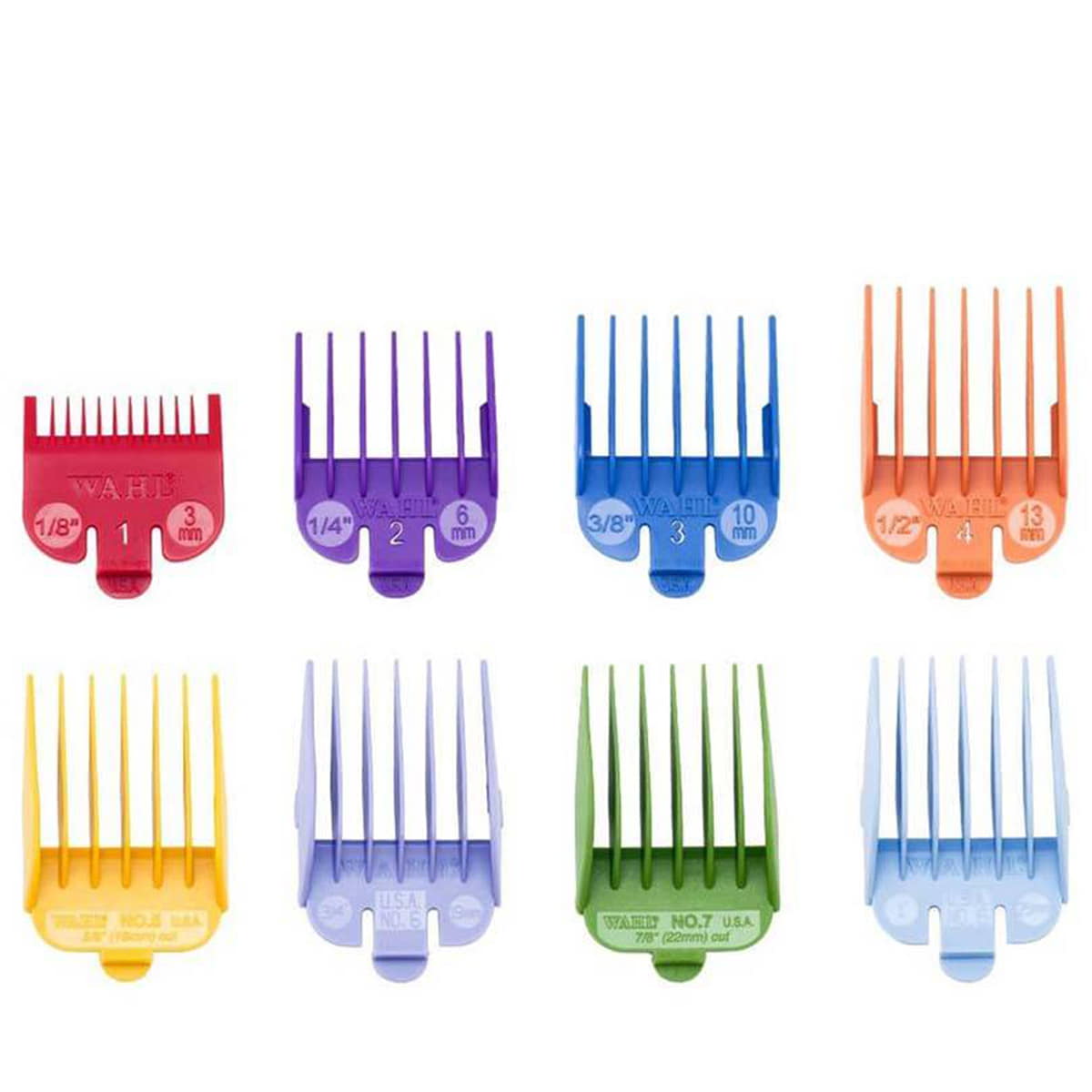 Set di pettini in plastica colorati