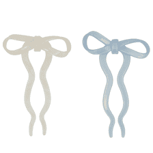 Set D’Épingles -Blanc Cassé, Bleu Clair