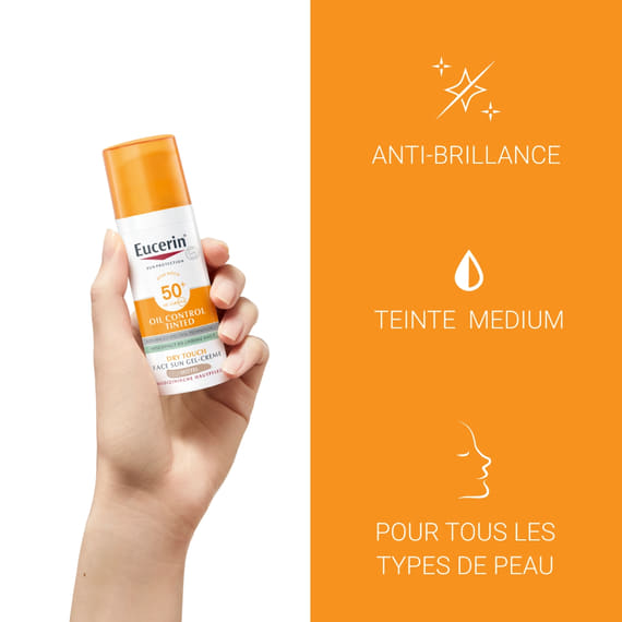 Sun Oil Control Sun Gel-Creme teinté Medium SPF50+