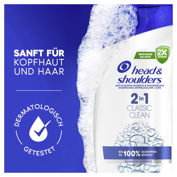 2in1 Anti-Schuppen Shampoo & Pflegespülung - Classic Clean