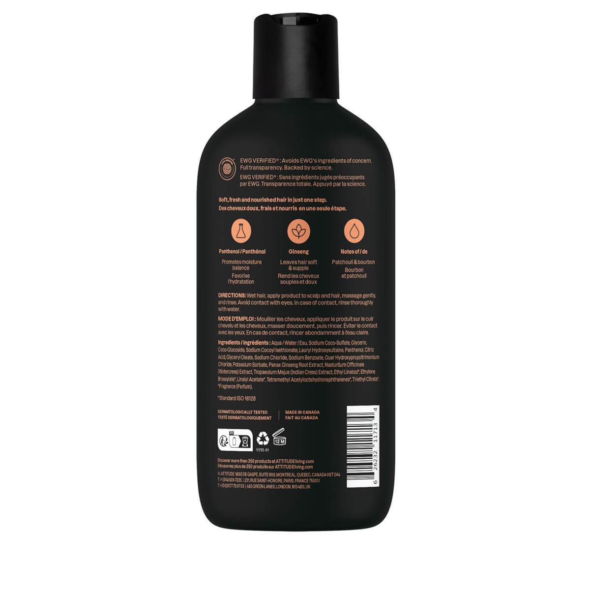 2in1 Shampoo & Pflegespülung Pflegend Patchouli & Bourbon