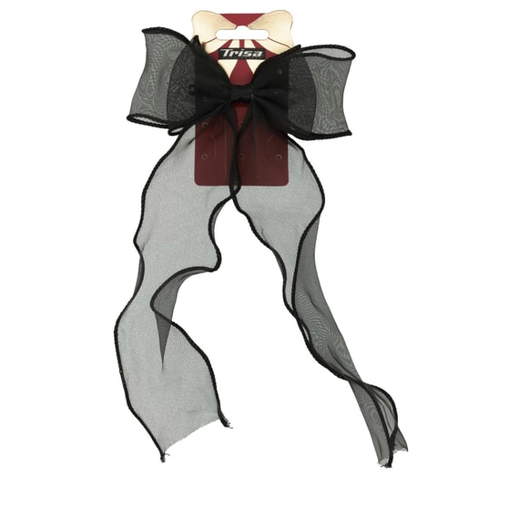 Bow On Hair Clip - Black