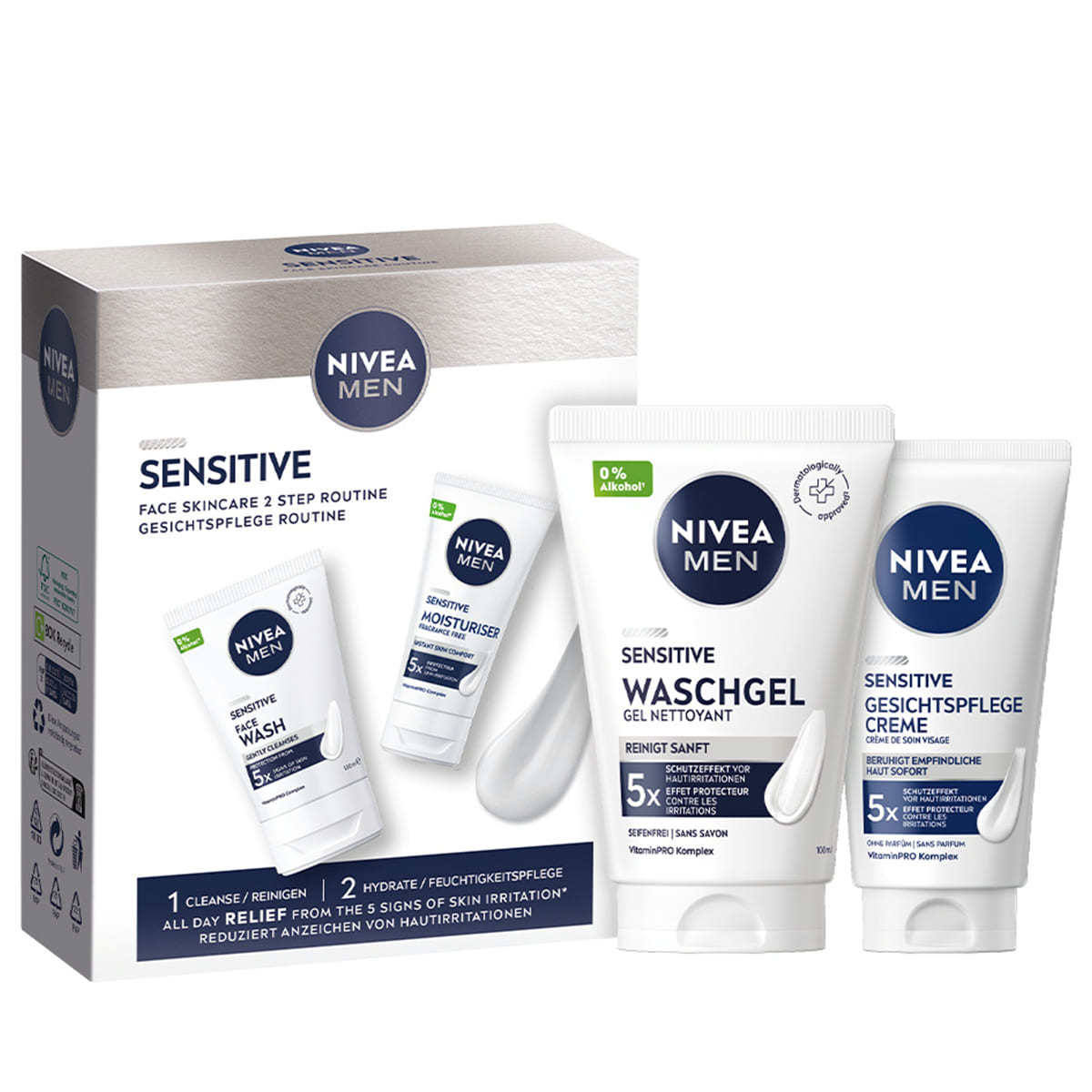 Sensitive Routine Set - Cleansing Gel & Face Care Cream