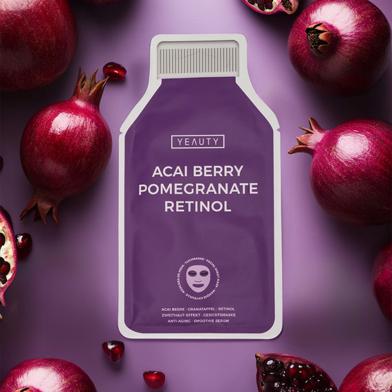 Sheet Mask Acai Berry, Pomegranate, Retinol