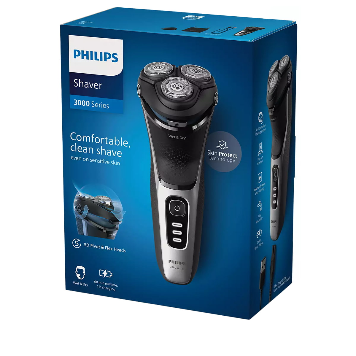 Rasoir électrique peau sèche et humide S3241/12