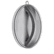 Miroir à main avec support en argent