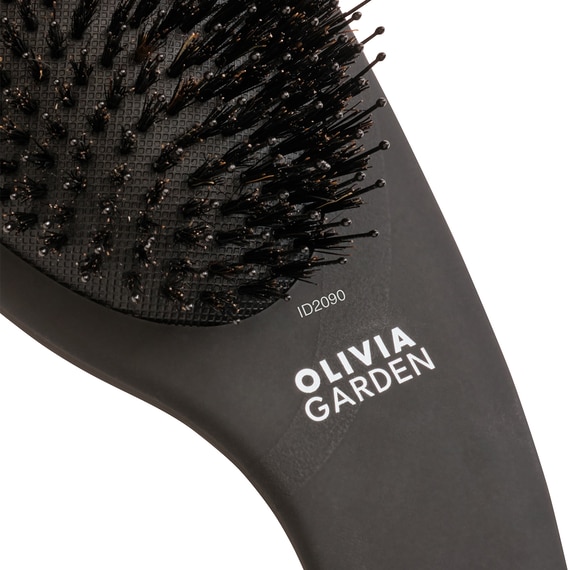 Expert Care Curve Boar&Nylon Bristles Matt Black