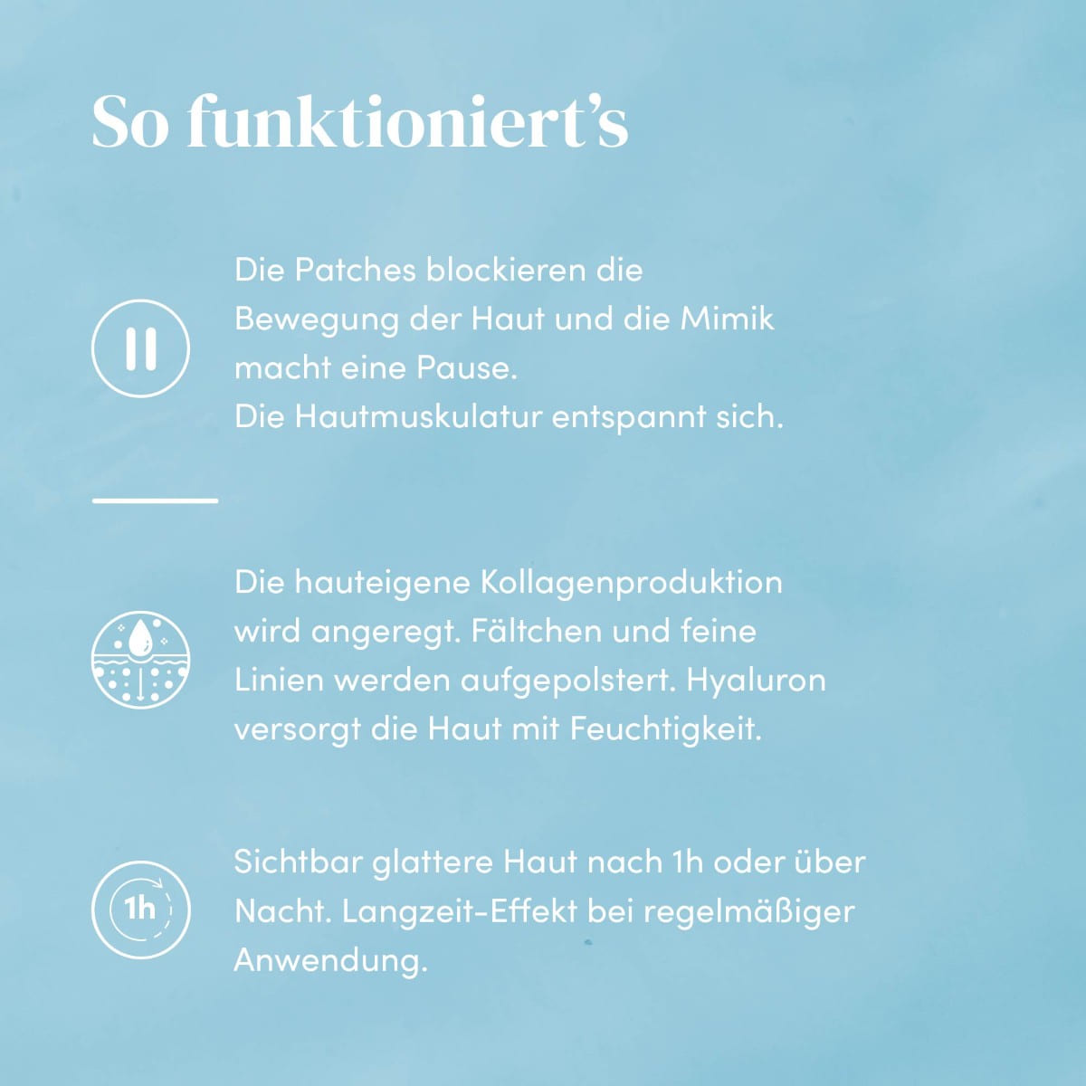 Gesicht Patches mit Hyaluron - Mini