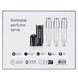  Parfümzerstäuber Classic Magnetic Set Black