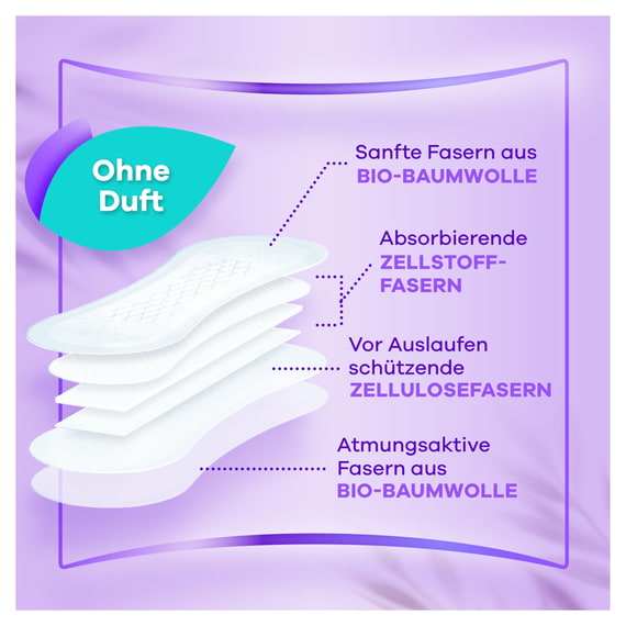 Slipeinlagen Long 100% Pflanzenbasiert Big Pack - 38 Stk.