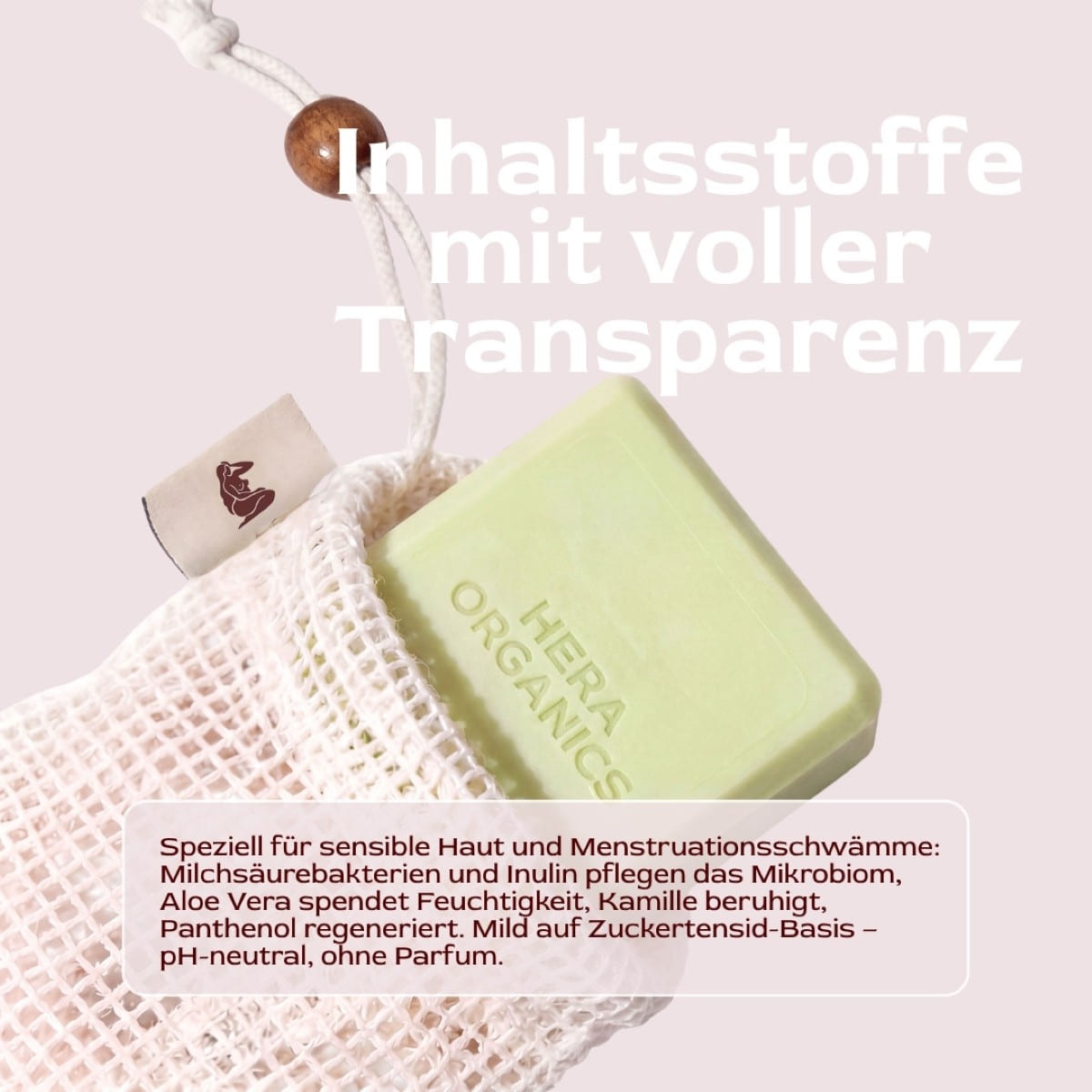 2in1 Intim- & Schwammseife inkl. Netzbeutel