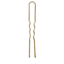 Wavy Hairpins, U-Shaped With Epoxy Drops, 45 mm, 50 Pcs. – Gold