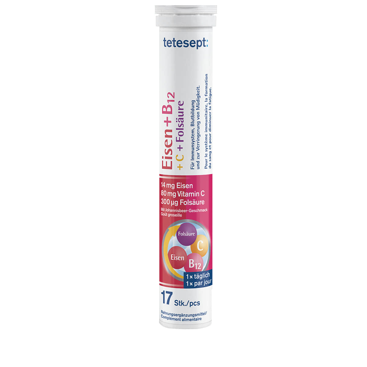 Iron + B12 - 17 Effervescent Tablets