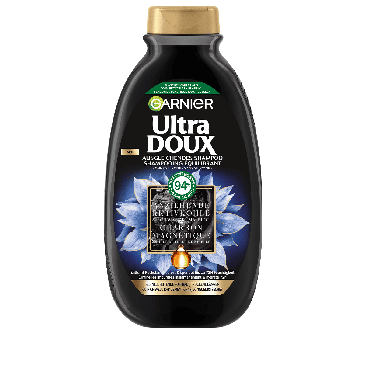 Shampoo magnetic charcoal
