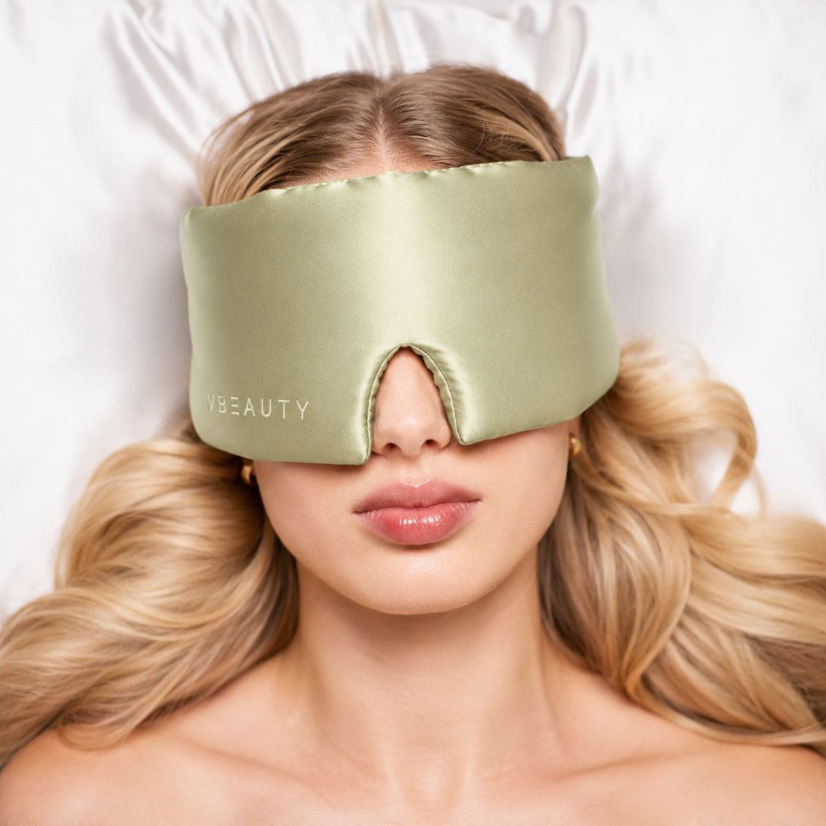 Deep Sleep Seidenschlafmaske Matcha
