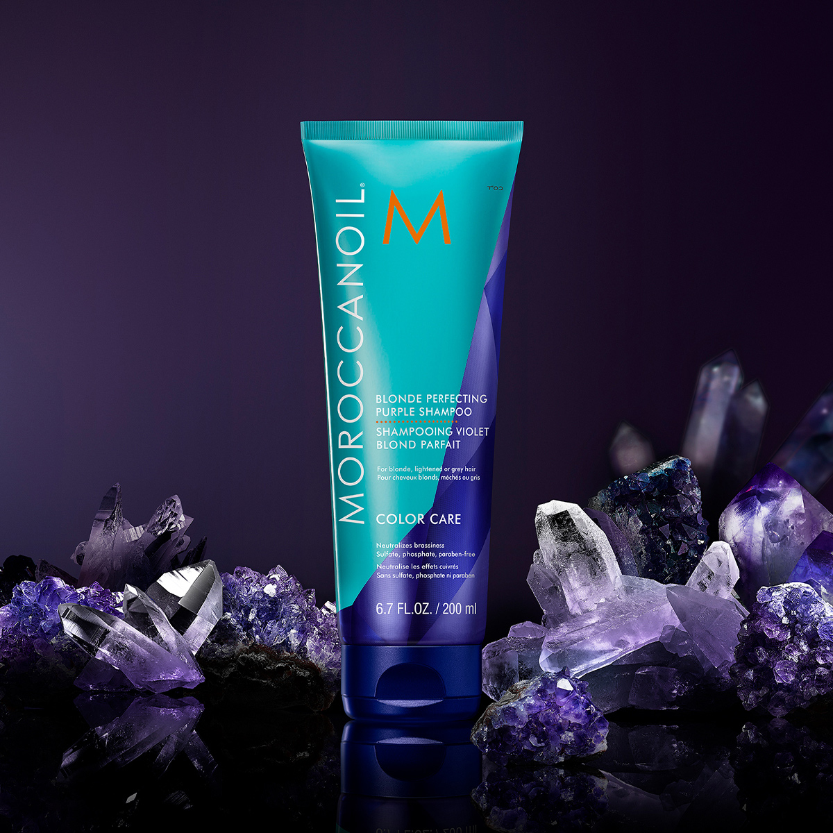 Blonde purple shampoo