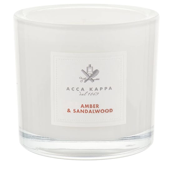 Amber & Sandalwood Scented Candle