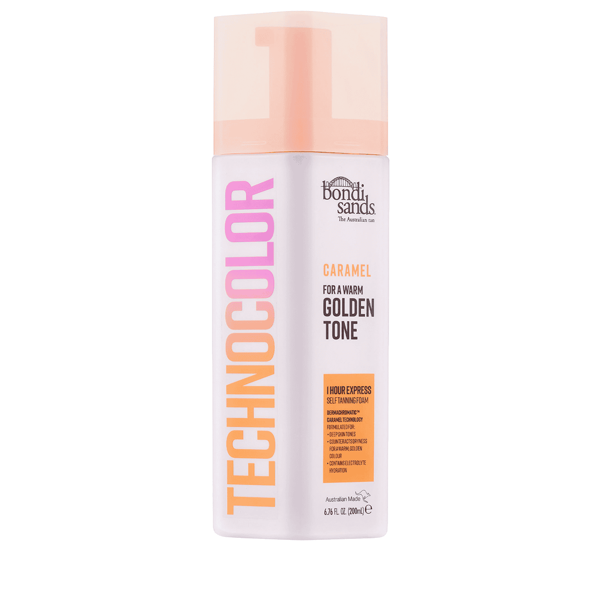 Technocolor 1 Hour Express Self Tanning Foam - Caramel