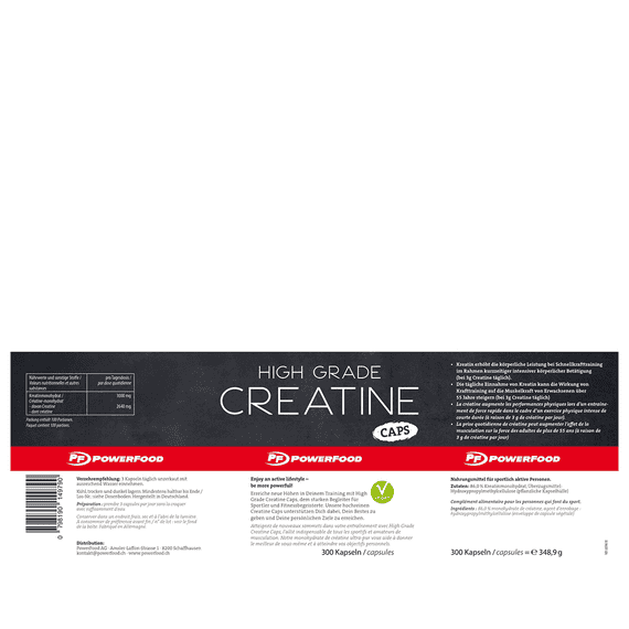 High Grade Creatine Caps (300 Caps) Neutral