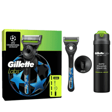 Geschenkset Rasierer mit 1 Klinge, Duschanhänger & Rasiergel