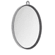 Miroir à main avec support en argent
