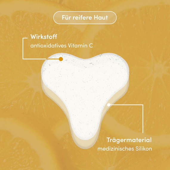 Wiederverwendbare Décolleté Pads mit Vitamin C