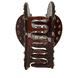 Set Of Heart Clips - Brown