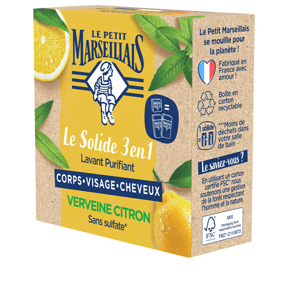 Cube de Douche 3 en 1 Erveine & Citron