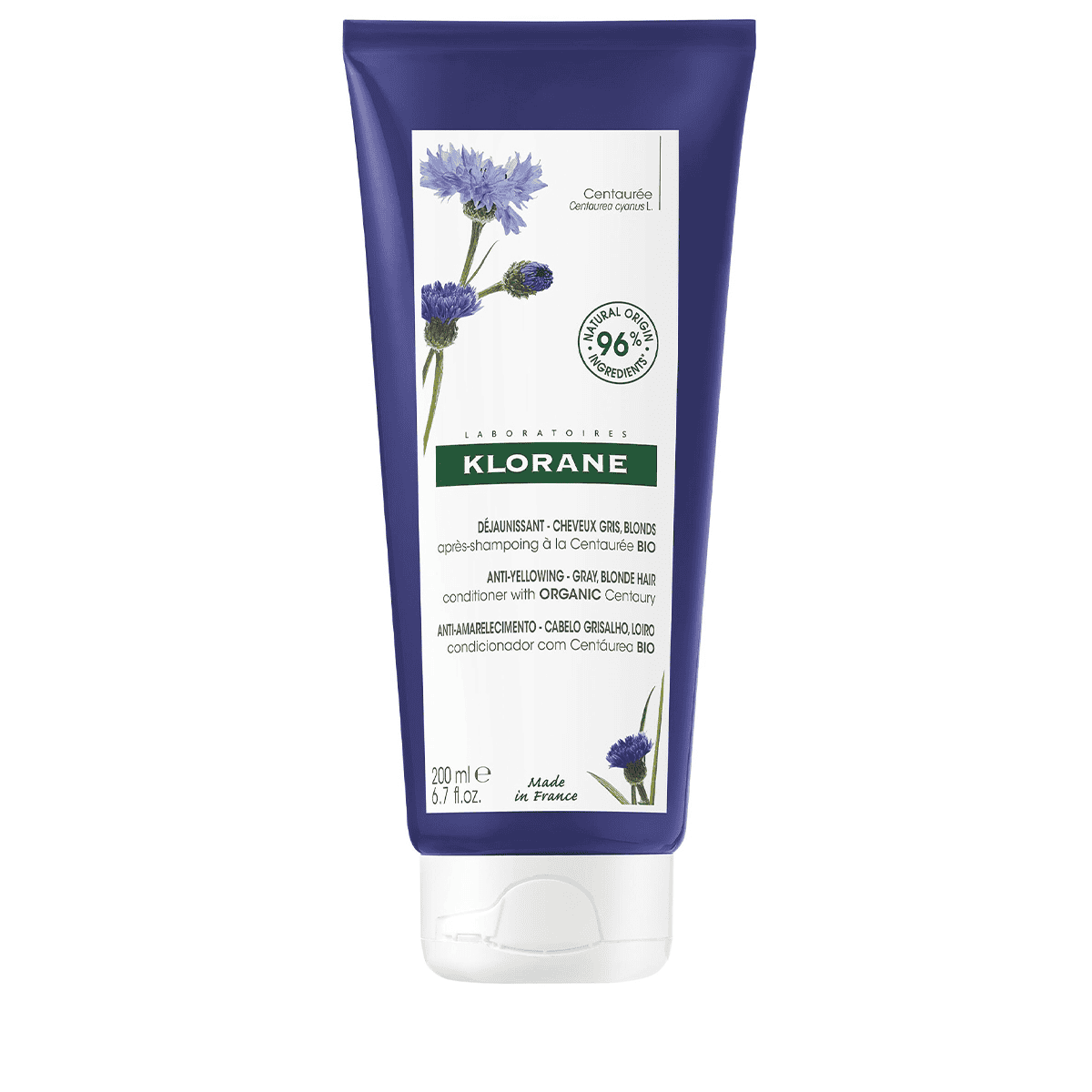 Anti-Yellowing Conditioner for White & Grey Hair with Organic Cornflower